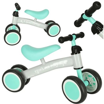 Rowerek biegowy czterokołowy Trike Fix Tiny miętowy