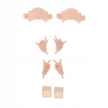 Гибкие 20-суставные телесные руки и лицевая панель телесного цвета