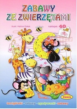 ZABAWY ZE ZWIERZĘTAMI. NAKLEJKI.
