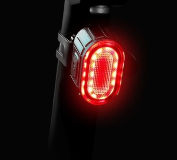 LAMPKA ROWEROWA ŚWIATŁO PRZÓD TYŁ NA KIEROWNICĘ LED WODOODPORNA AKUMULATOR