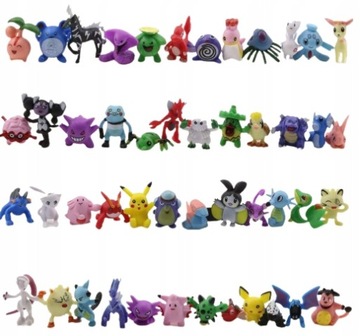 КАРТОЧКИ POKEMON 24 ЧАСТИ плюс 24 ФИГУРКИ POKEMON GO
