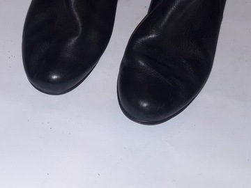 КОЖАНЫЕ БОТИЛЬОНЫ ECCO Размер 39-25,5 СМ