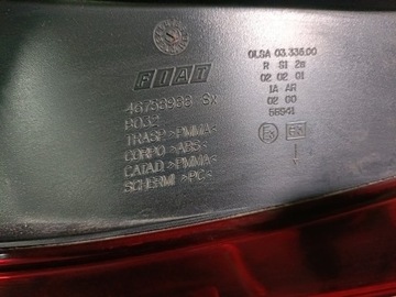 FIAT STILO 01-07 5D HB SVĚTLO LEVÝ ZADNÍ LT EU *