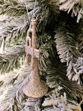 РОЖДЕСТВЕНСКОЕ УКРАШЕНИЕ - КУЛОН ТРУБА - шампанское