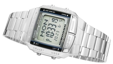 Zegarek męski na bransolecie Casio Telememo Dual Time PL funkcje