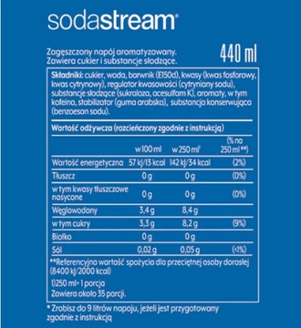 Syrop SodaStream Pepsi 440 ml