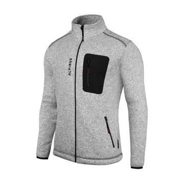 Bluza polarowa męska Alpinus Svene Polartec szary melanż polar góry XL