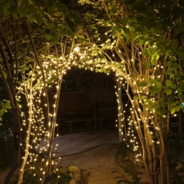 Проводные солнечные садовые лампы 200LED