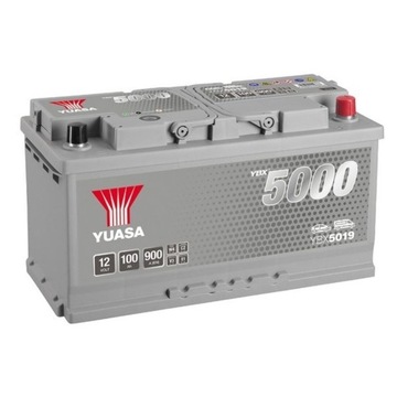 Akumulator Yuasa YBX5019 100Ah, 100 Ah, 900A, 353x175x190