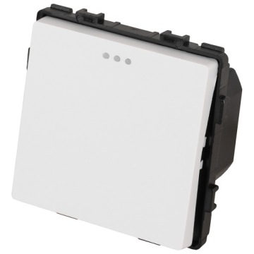 MIUUN Модуль одиночного переключателя белый для рамок MIUUN