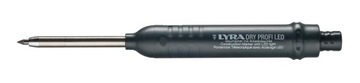 СТРОИТЕЛЬНЫЙ КАРАНДАШ СО СВЕТОДИОДНОЙ ЛАМПОЧКОЙ LYRA DRY PROFI + ЦВЕТНЫЕ ВСТАВКИ 1+12