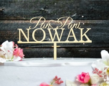 Топпер TŚD-18-Имя Свадьба Свадьба