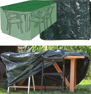 POKROWIEC PLANDEKA NA MEBLE OGRODOWE 215x173x89cm