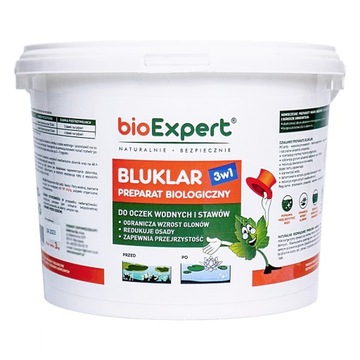 Bluklar Bakterie do OCZKA GLONY KLAROWANIE WODY Maja w Ogrodzie 3Kg 100 m3