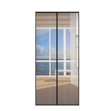 MOSKITIERA NA DRZWI 100x220 CM Z MAGNESAMI CZARNA