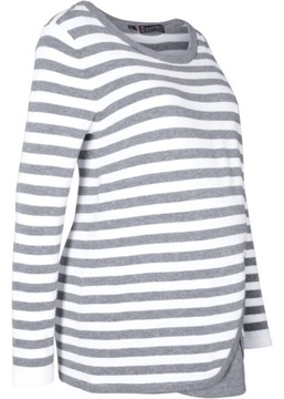 98K Bonprix sweter ciążowy do karmienia z doszytą bluzką 2W1 48/50 4XL/5XL