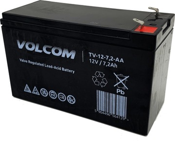 Akumulator 12V 7Ah Agm Volcom UPS zabawka alarm
