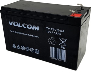 Аккумулятор 12В 7Ач Agm Volcom UPS игрушечная сигнализация