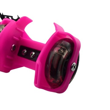 Кольца на каблуке Туфли на колесиках со светящейся подсветкой Кольца на каблуке Роллер розового цвета