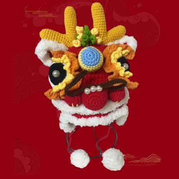 2024 праздничная шапка ручной работы с изображением животных, милая шляпа года дракона для среднего ребенка