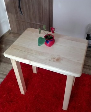 MASYWNY stół 90x50 z szufladą KOLOR GRATIS stolik