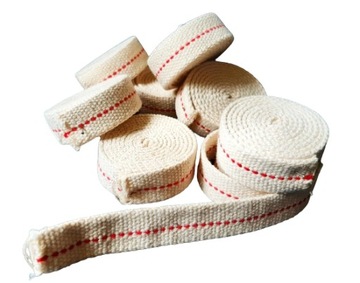 Плоский хлопковый фитиль для масляной лампы, 2 см х 1 м.