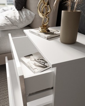 Прикроватная тумбочка ROPE, шкаф нажимной GLOSS + LED