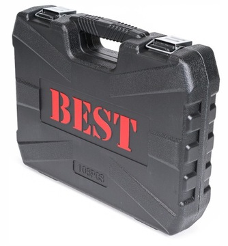 ZESTAW KLUCZY NASADOWYCH KLUCZE NASADOWE 108 EL. ZESTAW WALIZKA DO AUTA