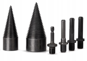 Шнеки для колки дров, сверло-колун, конус 32+42мм 2 шт.