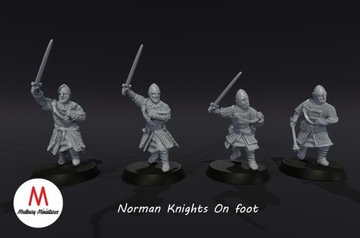 Norman Knights on Foot 1 Normańscy Rycerze Pieszo