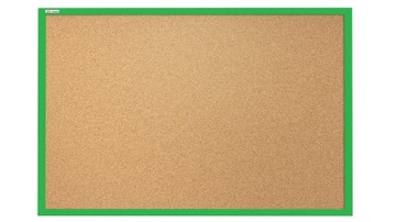 Доска деревянная пробковая зеленая 120х90 + булавки