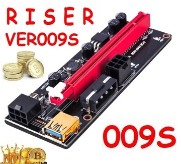 Riser 009S GOLD Новейшая модель! USB 3.0 PCI-E