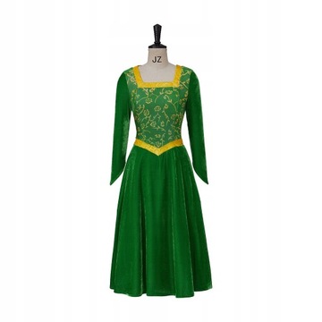 Shrek księżniczka Fiona zielona sukienka, 3XL
