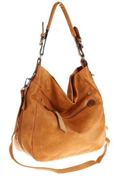 Paolo Bags Włoska Elegancka Torebka Damska listonoszka worek PB21020 Yellow
