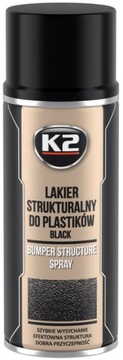 K2 BUMPER LAKIER STRUKTURALNY DO PLASTIKÓW CZARNY