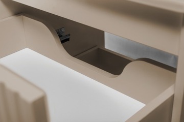 Шкафчик для ванной навесной под умывальник, 180 см, Кашемир, рифленые фасады, ТОП!