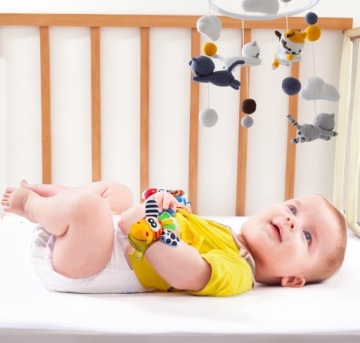 ПОГРЕМУШКА ИГРУШКА ДЛЯ РУК ЛЕНТА НАБОР ИЗ 2 ШТ.