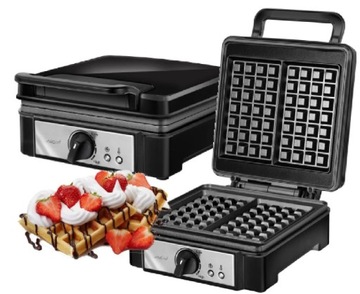 Gofrownica MPM 1400 W czarny