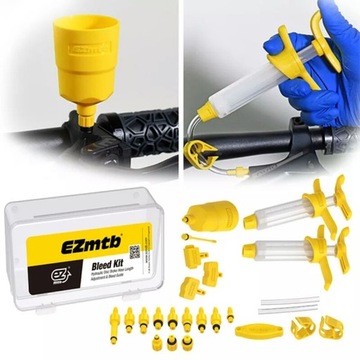 КОМПЛЕКТ ДЛЯ ПРОКАЧКИ ГИДРАВЛИЧЕСКИХ ТОРМОЗОВ EZMTB 2021 LITE BOX + масло