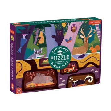 Puzzle dwustronne Las nad i pod ziemią Mudpuppy