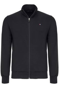 BLUZA MĘSKA ROZPINANA GRANATOWA STÓJKA GŁADKA: 3XL