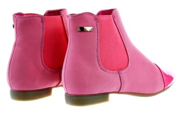 Детские розовые лаковые слипоны 6331, размер 34