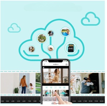 ВНЕШНЯЯ IP-КАМЕРА С ЗУМОМ, WiFi, 8 МП, ЧЕРНАЯ