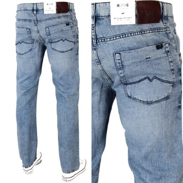 MUSTANG MICHIGAN REGULAR STRAIGHT PROSTE SPODNIE JEANS _ ROZMIARY