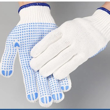 Перчатки охраны труда Хлопчатобумажная пряжа Подвесной клей