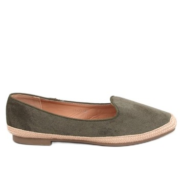 Baleriny espadryle damskie Olive r.41