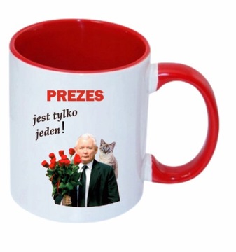 KUBEK PREZES JEST TYLKO JEDEN PIS ŚMIESZNY PREZENT