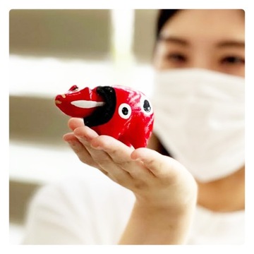 AKABEKO JAPOŃSKI SUWENIR AIZU FUKUSHIMA ORYGINAŁ MINGEIHIN ENZO JI YANAIZU