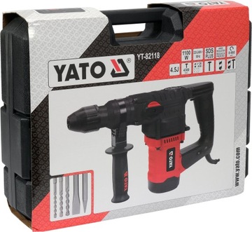 ДРЕЛЬ YATO HAMMER SDS PLUS 1100W 4.5J 3 ФУНКЦИИ + АКСЕССУАРЫ