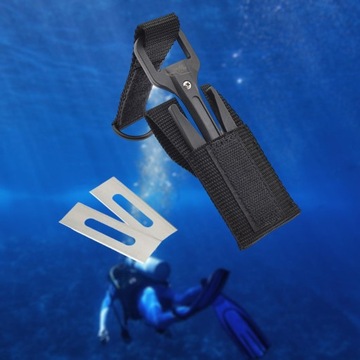 Нейлоновые ножи для подводного плавания, безопасные с режущим инструментом для подводного плавания, черные